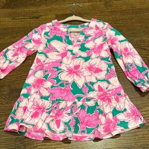 Lilly Pulitzer Pink and Green Floral Dress